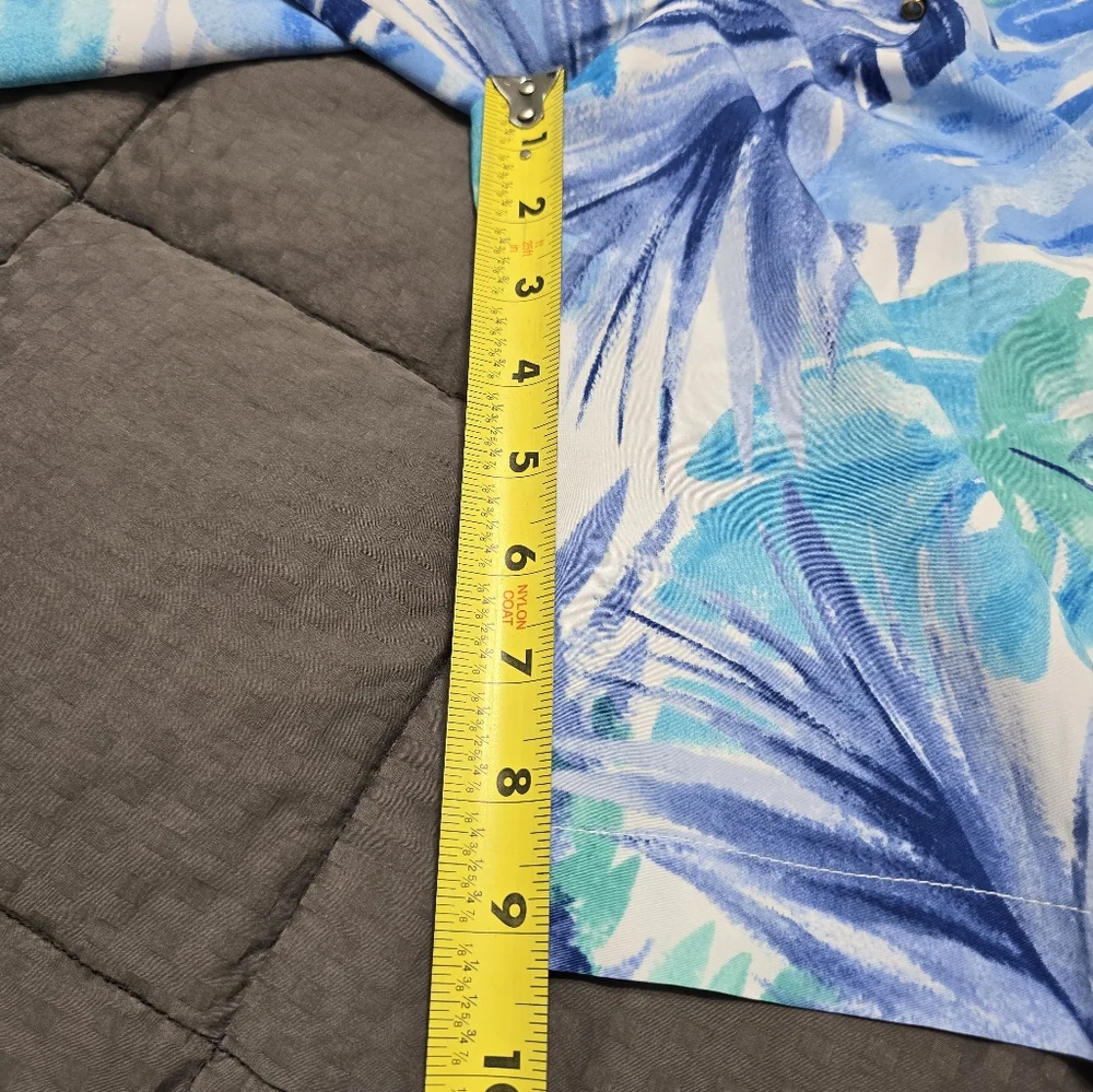 Lauren Ralph Lauren Beach Palm Tree Tie Waist Romper Women's Size 4 - Picture 6 of 10